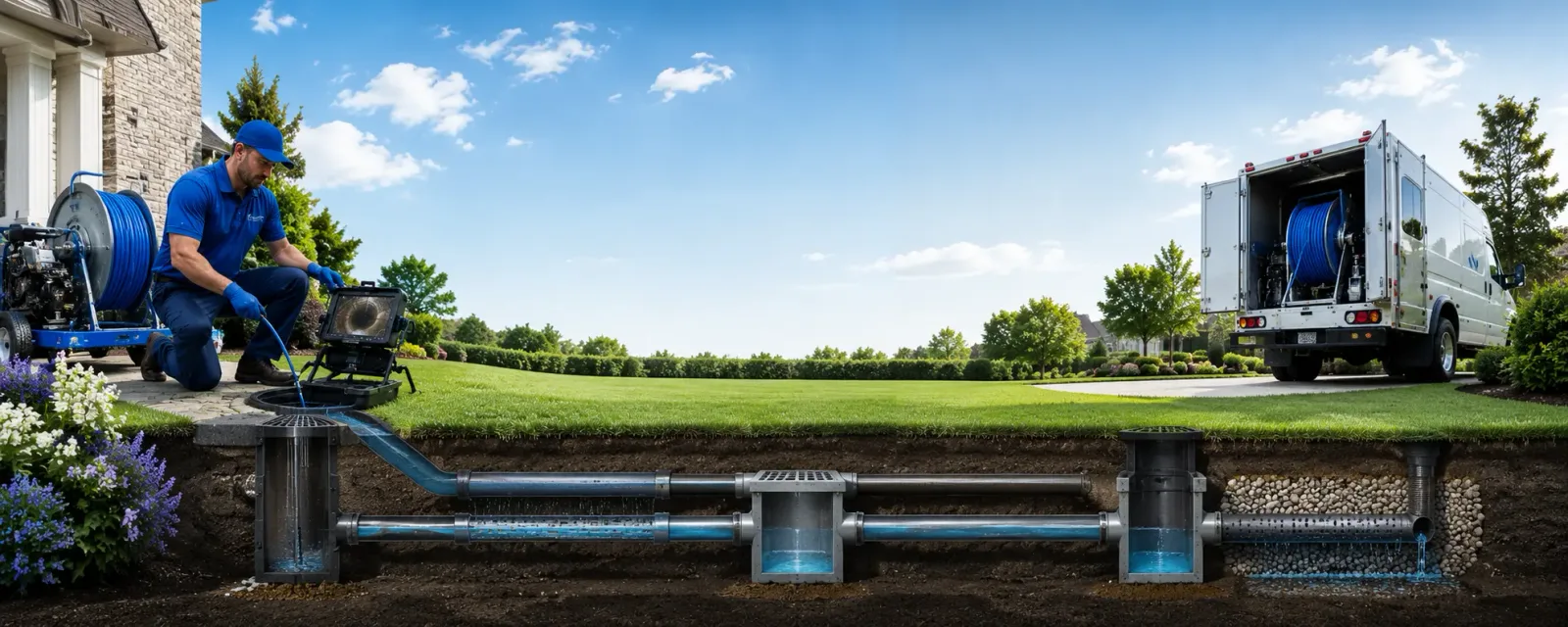 Outdoor drain cleaning information for Ogden, IL